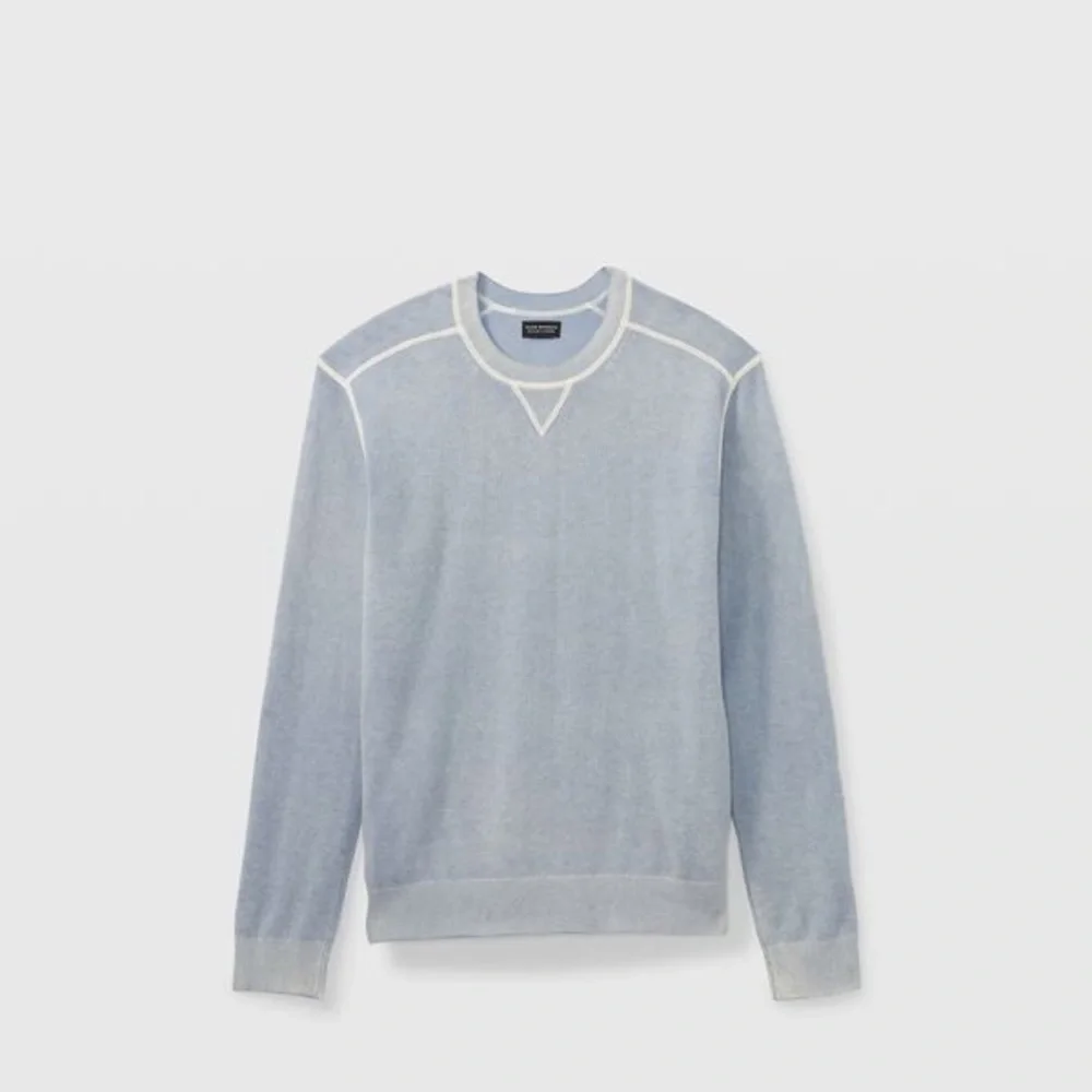 Club Monaco Mens Long Sleeve 100% Cashmere Pullover Sweater Sz S Heathered Blue - Picture 4 of 10